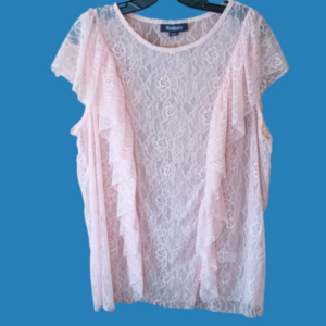 (d1-5) lace ruffle blouse 18/20